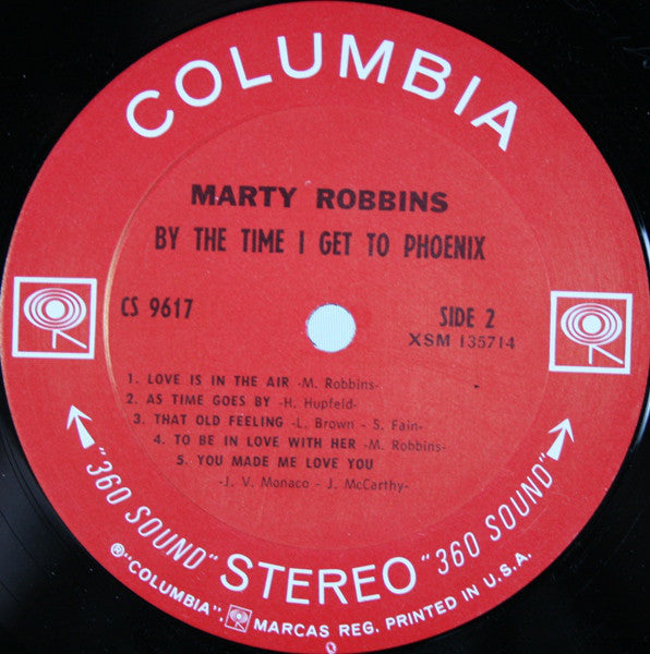 Marty Robbins : By The Time I Get To Phoenix (LP,Album,Stereo)