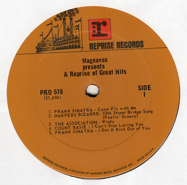Various : Magnavox Presents... A Reprise Of Great Hits (LP,Compilation,Limited Edition,Stereo)