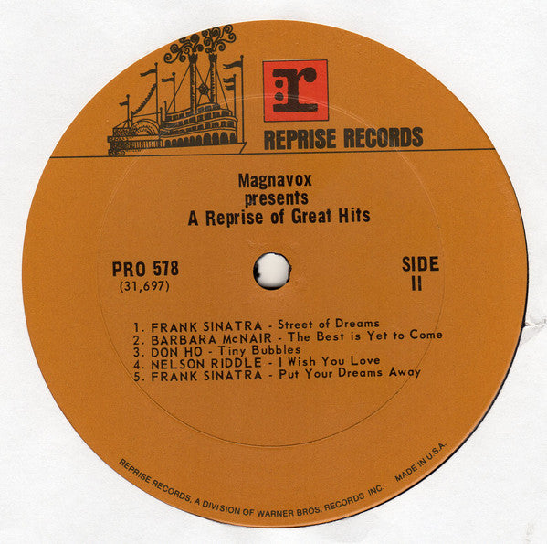 Various : Magnavox Presents... A Reprise Of Great Hits (LP,Compilation,Limited Edition,Stereo)