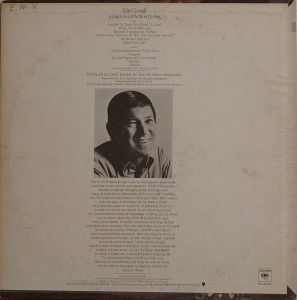 Ray Conniff And The Singers : I'd Like To Teach The World To Sing (LP,Album)