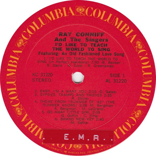 Ray Conniff And The Singers : I'd Like To Teach The World To Sing (LP,Album)