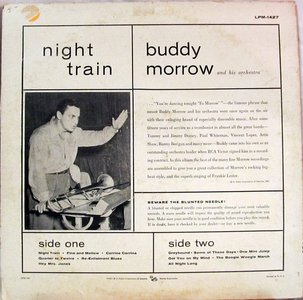 Buddy Morrow And His Orchestra : Night Train (LP,Album,Mono)