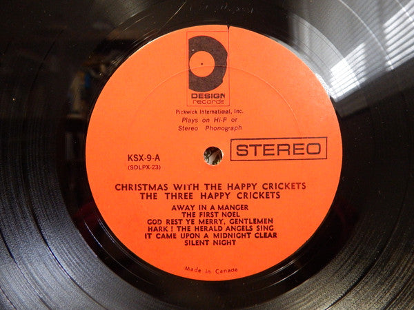 The Happy Crickets : Christmas With The Happy Crickets (LP,Album,Stereo)