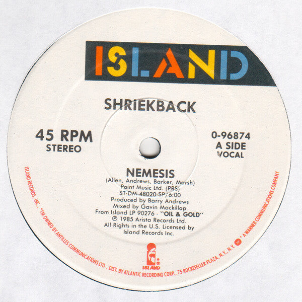 Shriekback : Nemesis (12",45 RPM)