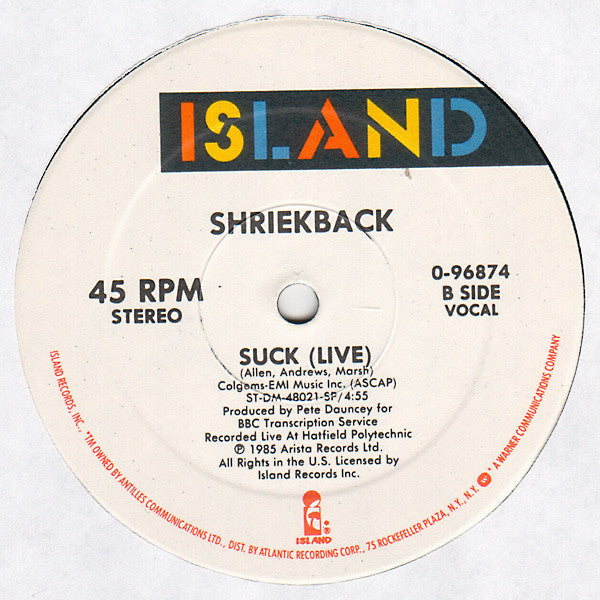 Shriekback : Nemesis (12",45 RPM)