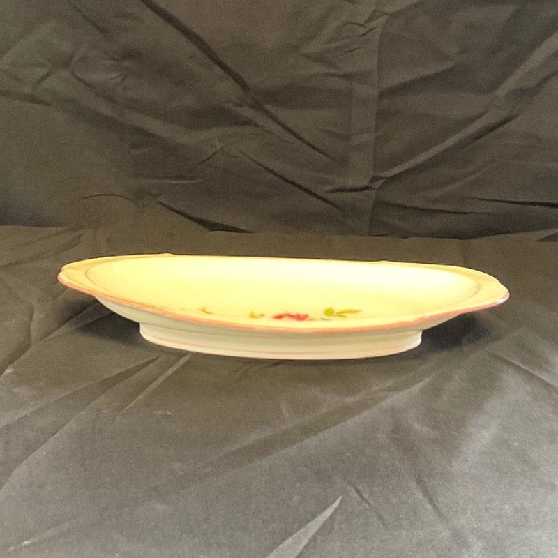 Antique Haviland Limoges Small Oval Serving Platter (Small Chip)