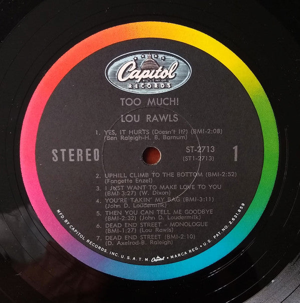 Lou Rawls : Too Much! (LP,Stereo,Album)