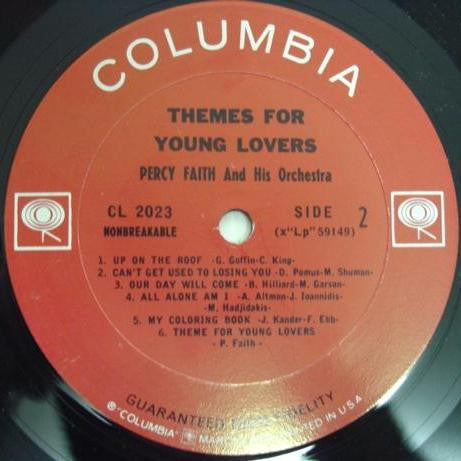 Percy Faith & His Orchestra : Themes For Young Lovers (LP,Album,Mono)