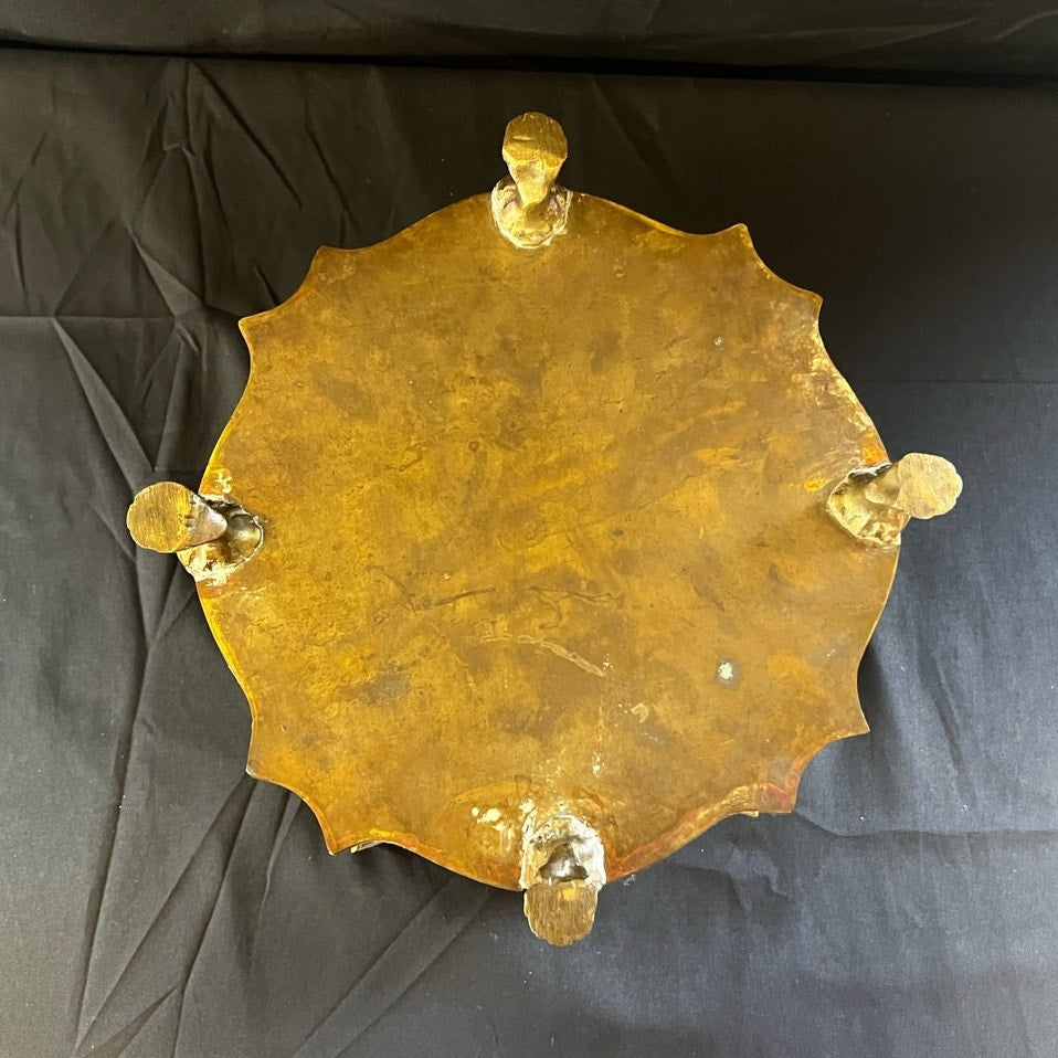 Brass Goat Head Empire Style Planter
