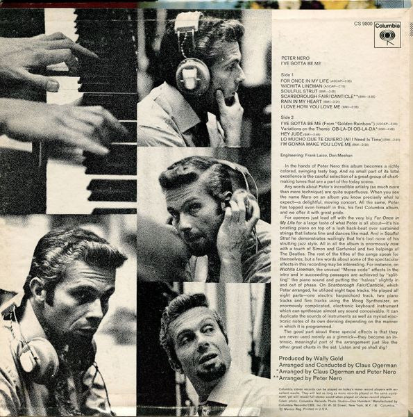 Peter Nero : I've Gotta Be Me (LP,Album)