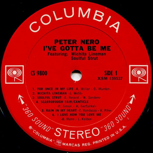 Peter Nero : I've Gotta Be Me (LP,Album)