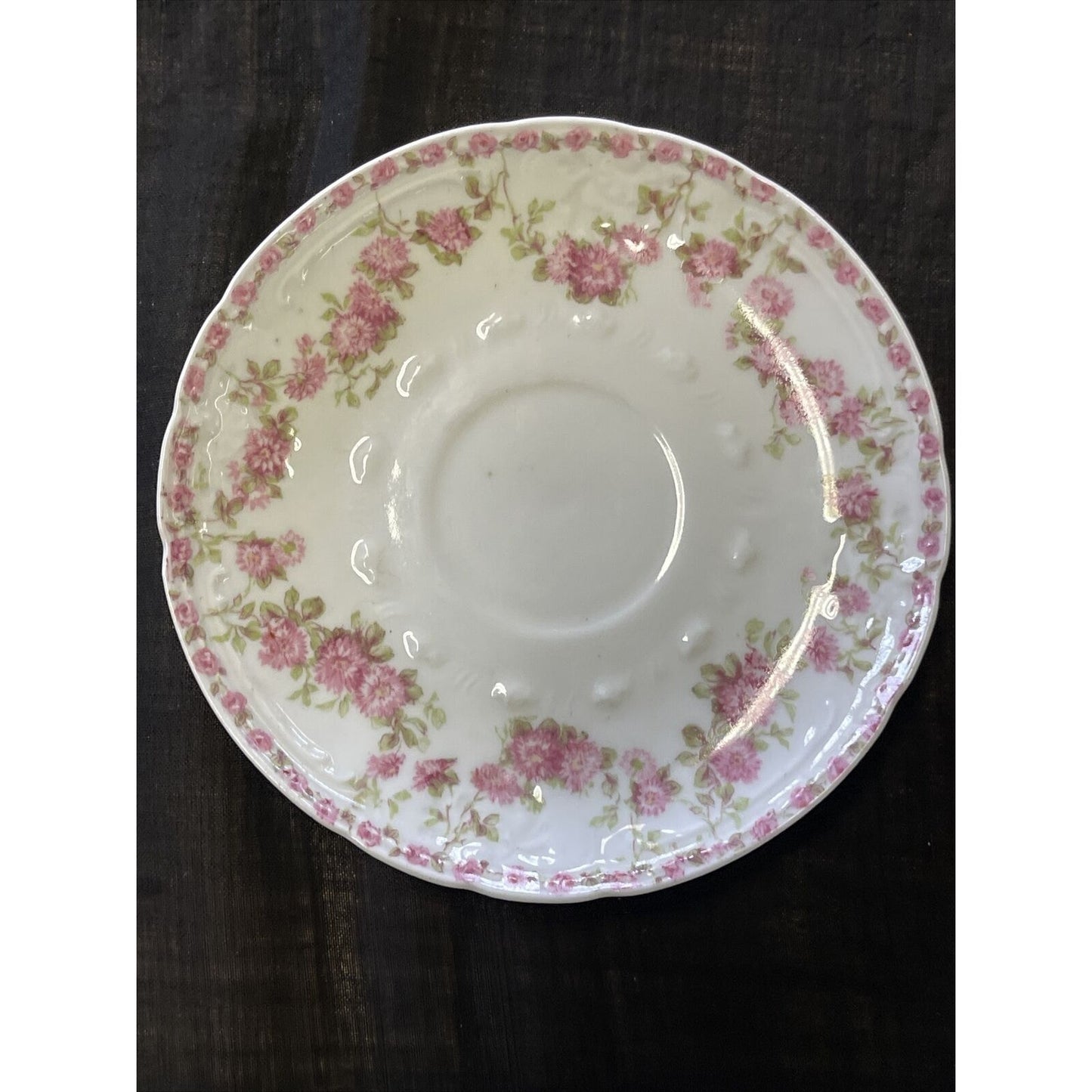Antique GDM Hand Painted Floral Pattern Demitasse Cup and Saucer circa 1902