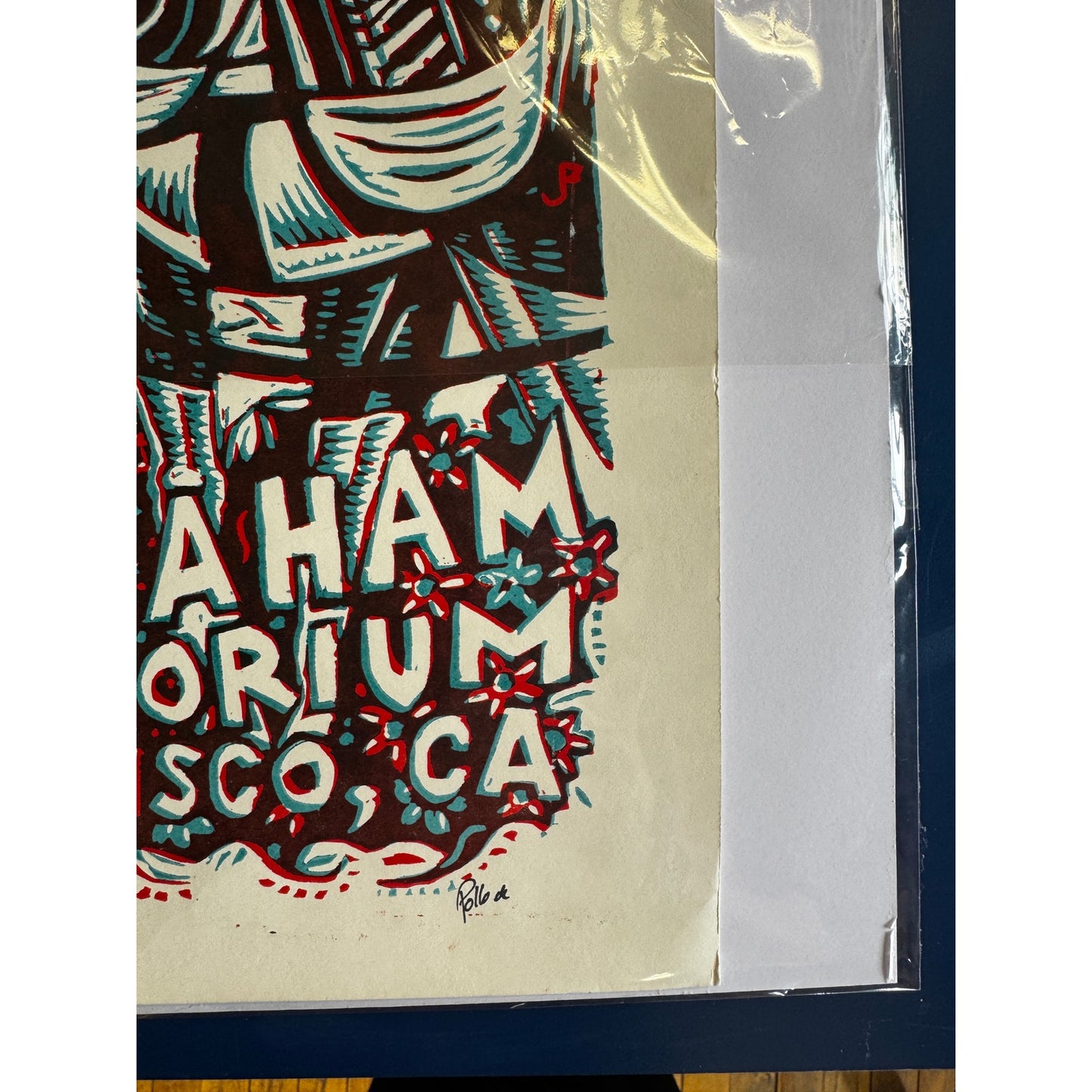 Phish Tour Poster – Pollock – Billy Graham Auditorium SF – Oct 27–29, 2014 – 25x14
