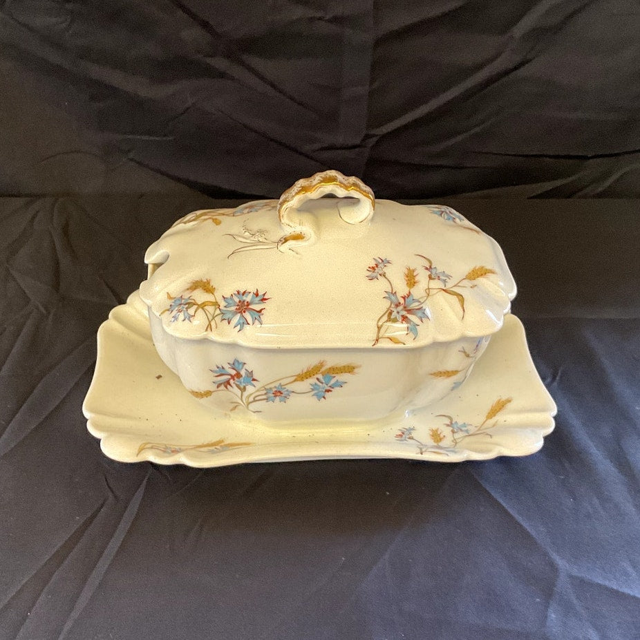 Antique Haviland Limoges Large Covered Serving Dish w/ Lid