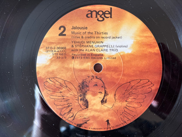 Yehudi Menuhin, Stéphane Grappelli & Alan Clare Trio : Jalousie (LP,Album,Stereo)