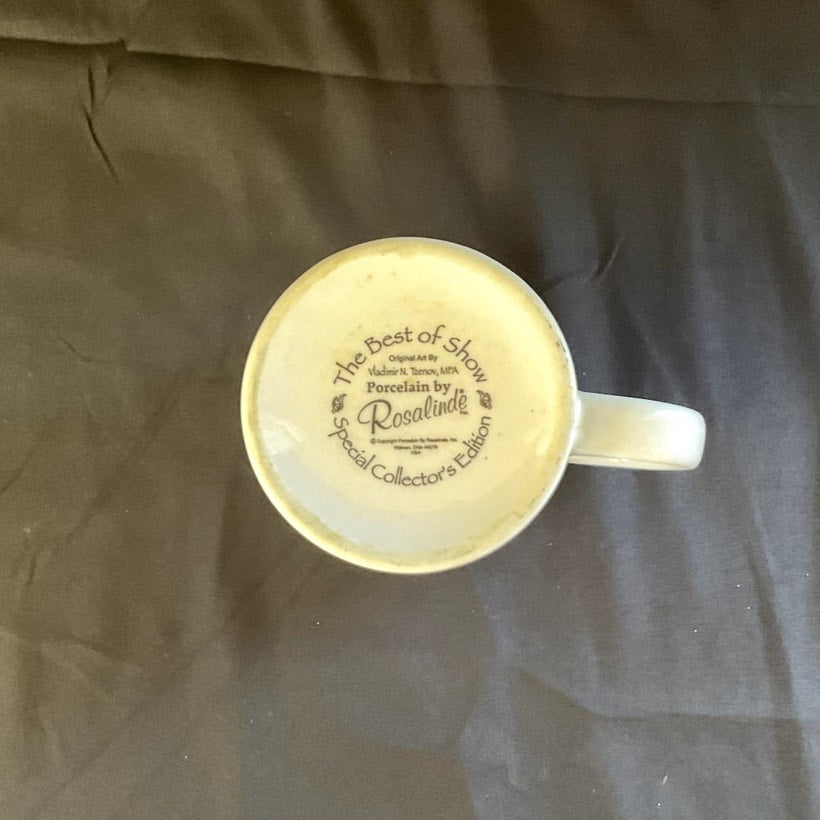 Vintage Rosalinde Porcelain Collie Dog Mug