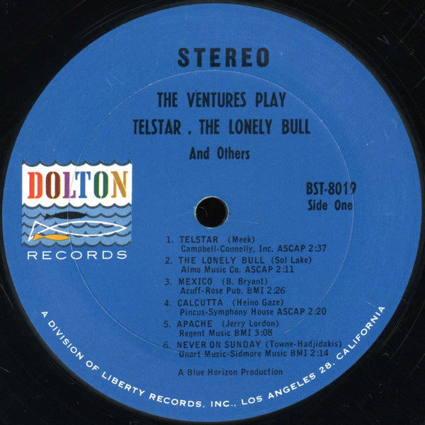 The Ventures : The Ventures Play Telstar, The Lonely Bull (LP,Album,Repress,Stereo)