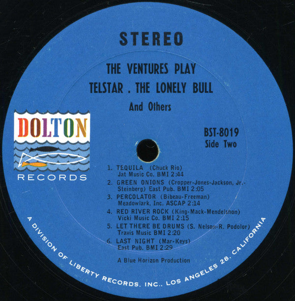The Ventures : The Ventures Play Telstar, The Lonely Bull (LP,Album,Repress,Stereo)