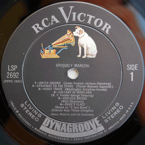 Henry Mancini And His Orchestra : Uniquely Mancini (LP,Album,Stereo)