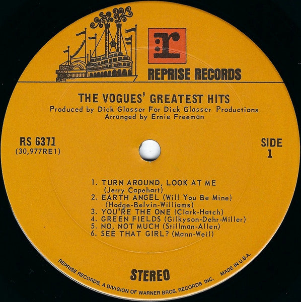 The Vogues : The Vogues' Greatest Hits (LP,Compilation,Reissue)