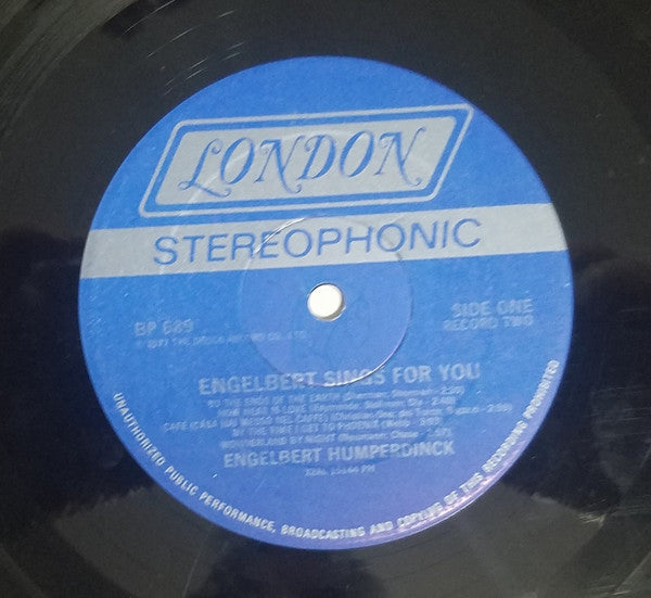 Engelbert Humperdinck : Engelbert Sings For You (LP,Compilation)