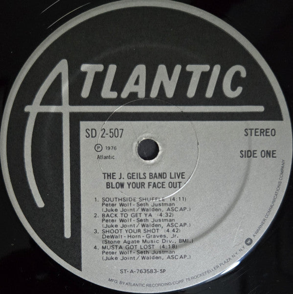 The J. Geils Band : Live - Blow Your Face Out (LP,Album)