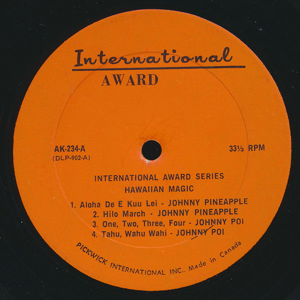 Lani McIntire, Johnny Pineapple, Johnny Poi : Hawaiian Magic (The Wonderful Sound Of Hawaiian Music) (LP,Compilation,Mono)