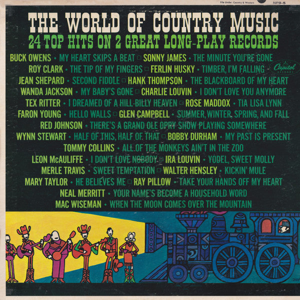 Various : The World Of Country Music (LP,Compilation,Mono)
