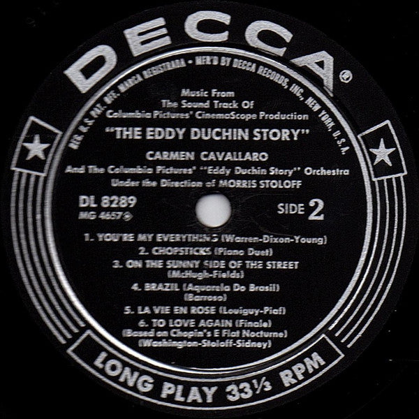 Carmen Cavallaro : The Eddy Duchin Story (LP,Album,Mono)