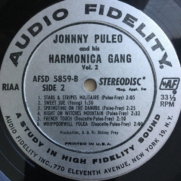 Johnny Puleo And His Harmonica Gang : Johnny Puleo And His Harmonica Gang - Volume 2 (LP,Stereo,Album)