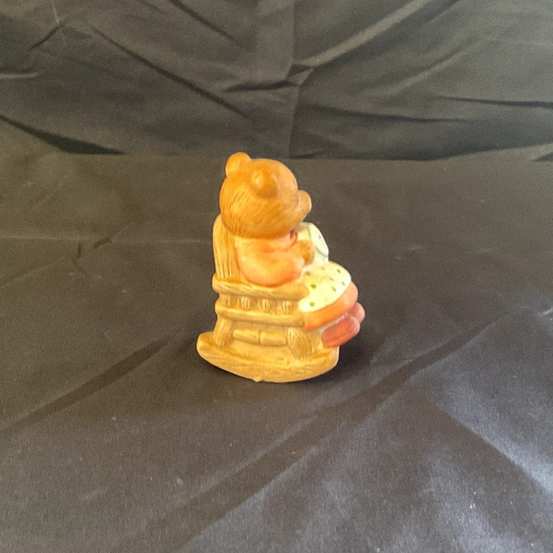 Vintage Homco Mama Rocking Bear Figurine