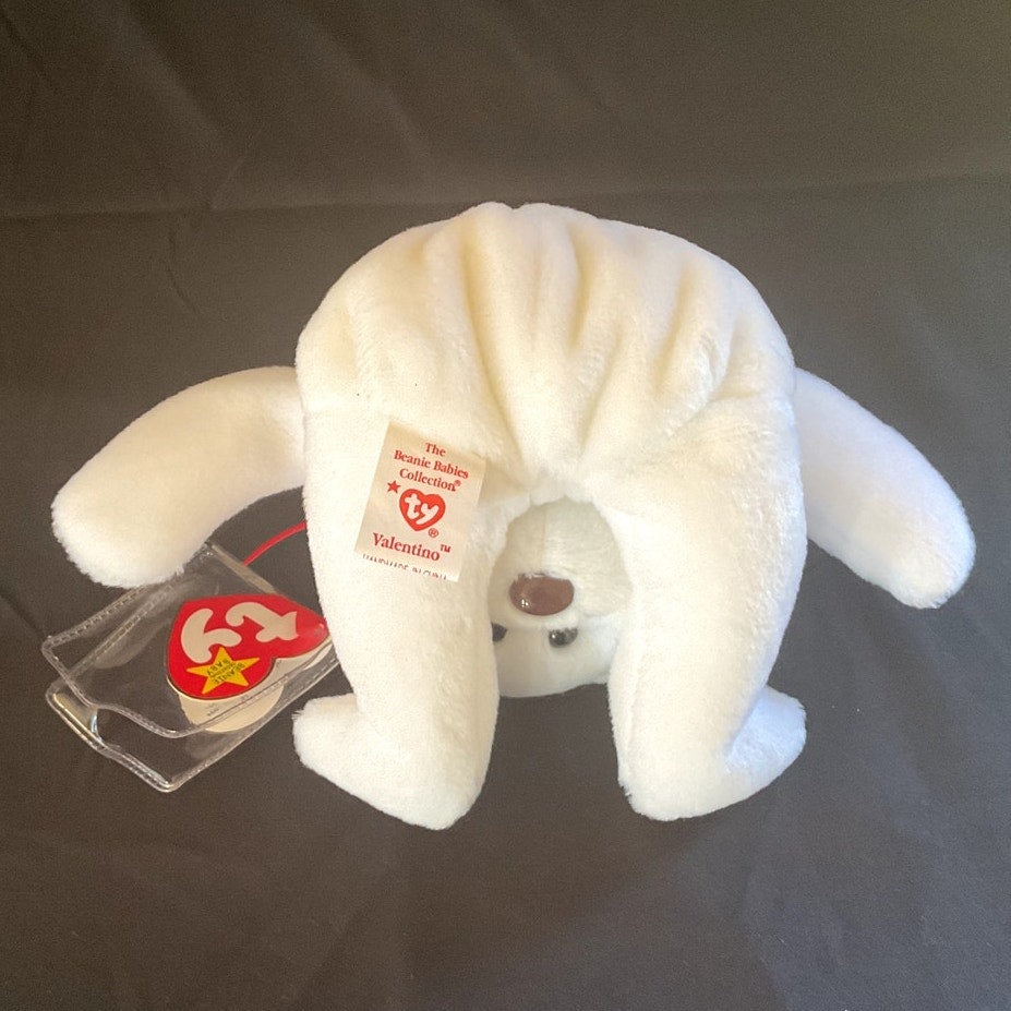 (Rare) Vintage TY Beanie Baby - "Valentino," 1994, w/ Error