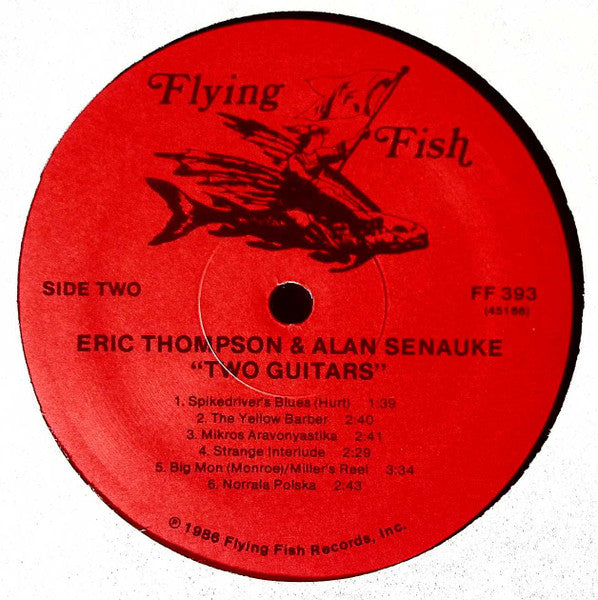 Eric Thompson (4) And Alan Senauke : Two Guitars (LP,Album)