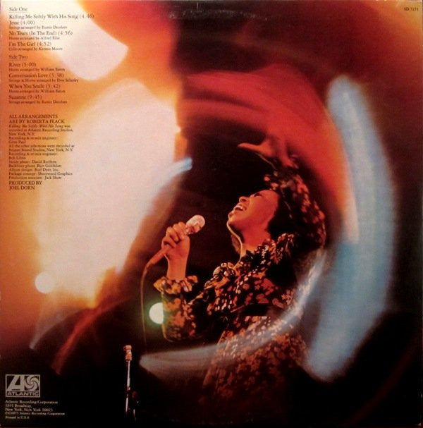 Roberta Flack : Killing Me Softly (LP,Album,Stereo)