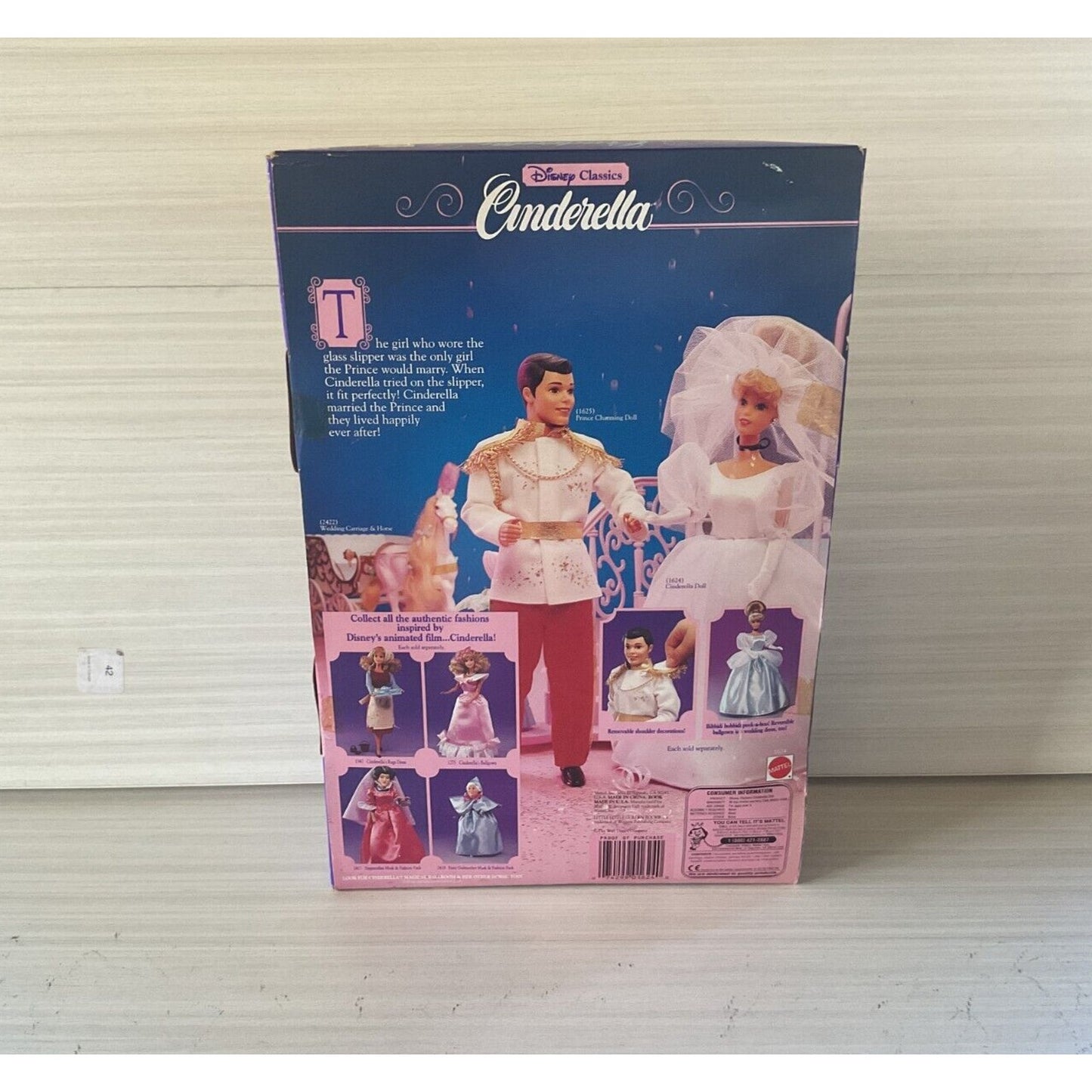 Vintage 1991 Disney Barbie Cinderella Doll (Unopened)