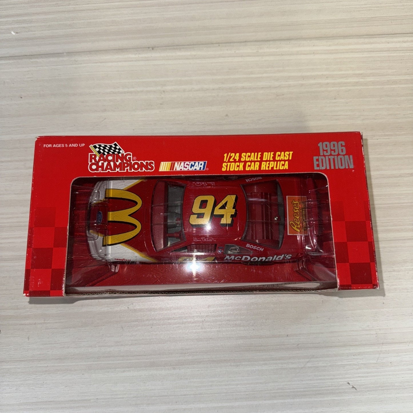 1996 Racing Champions #94 Bill Elliott McDonald's 1:24 Diecast NIB NASCAR