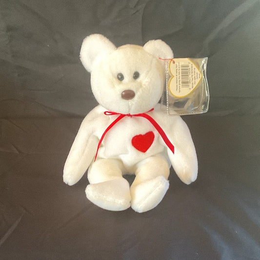 (Rare) Vintage TY Beanie Baby - "Valentino," 1994, w/ Error