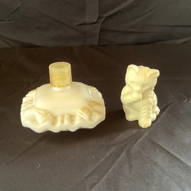 Vintage Avon Kitty Perfume Bottle