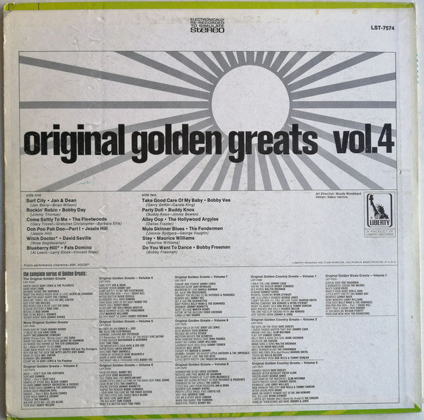 Various : Original Golden Greats Vol. 4 (LP,Compilation)