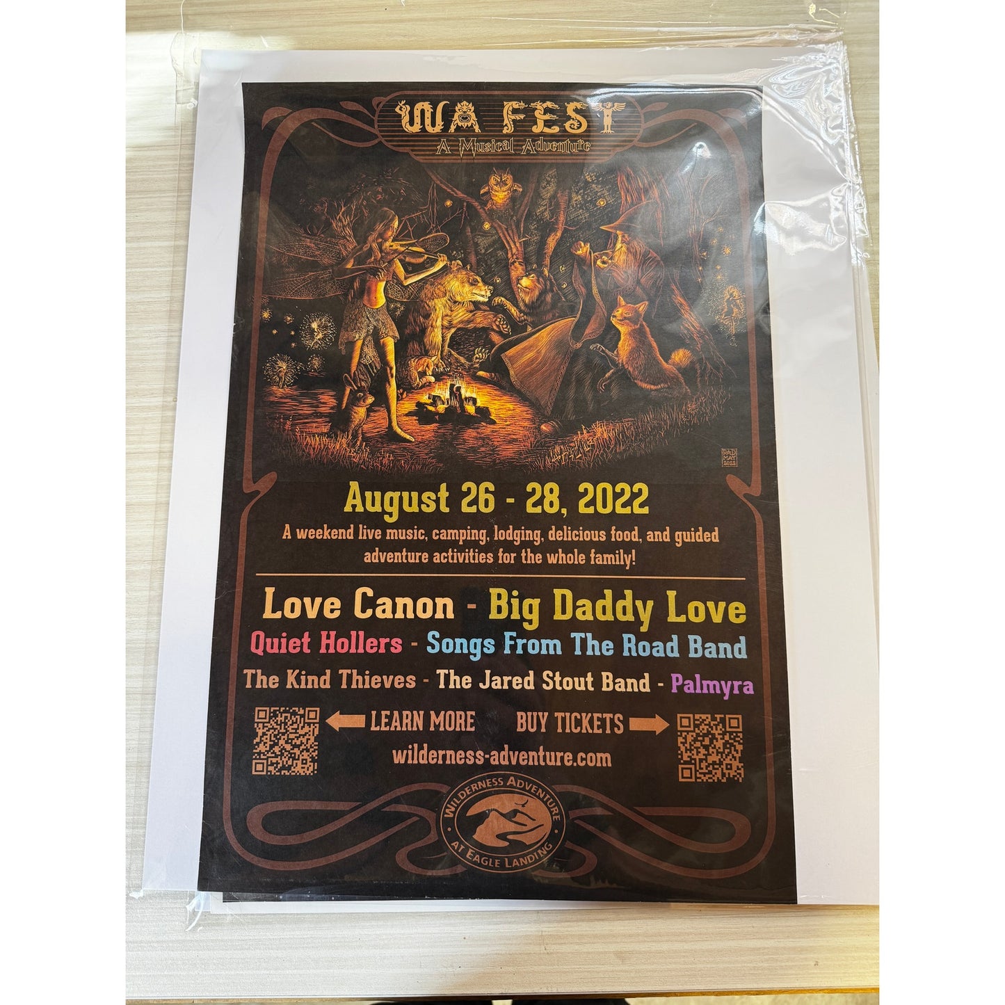 18.75" x 12.75"-WA Fest-Wilderness Adventure -11/26,2022-Va-Paul Dempsey-Poster