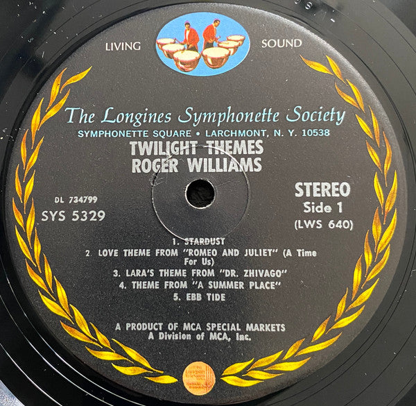 Roger Williams (2) : Roger Williams Twilight Themes (LP,Stereo)