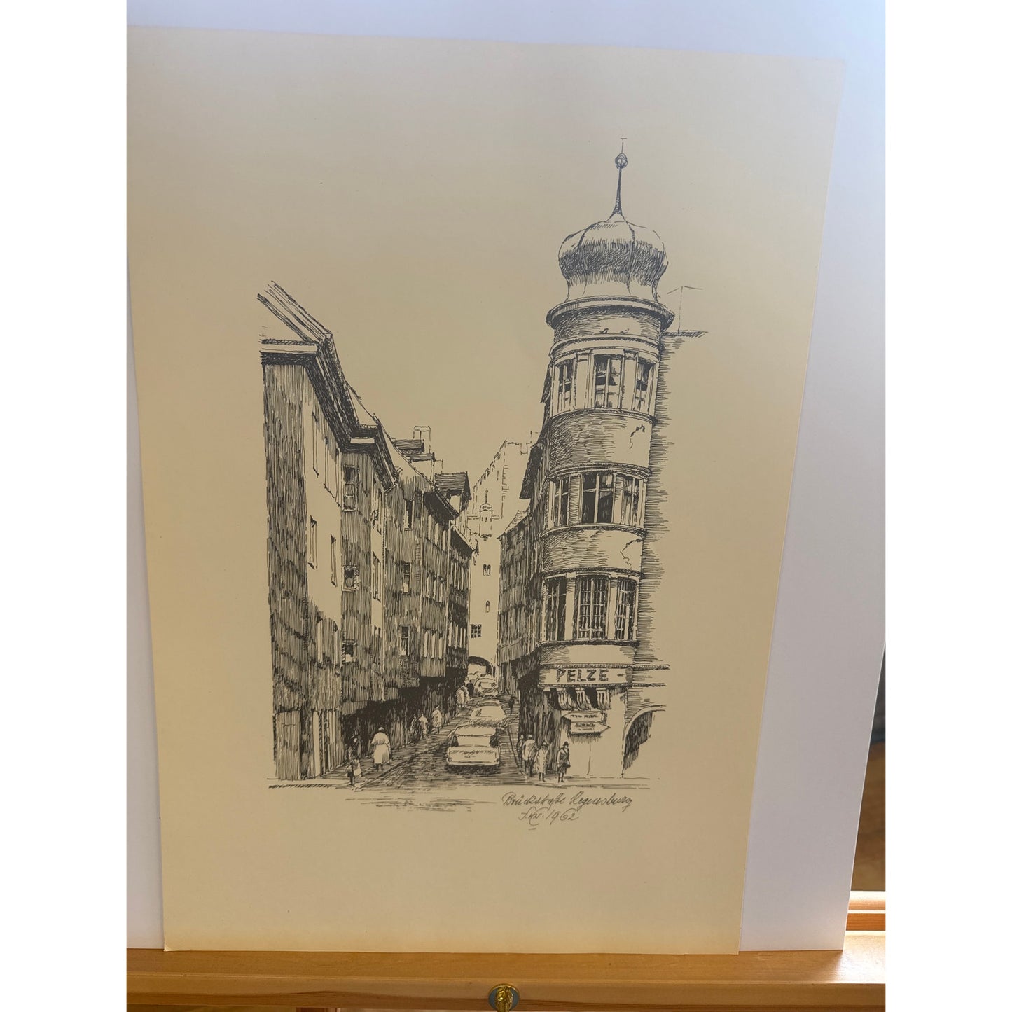 1960s Regensburg Drawings by Franz Emer – Folder II, 11 Signed Prints