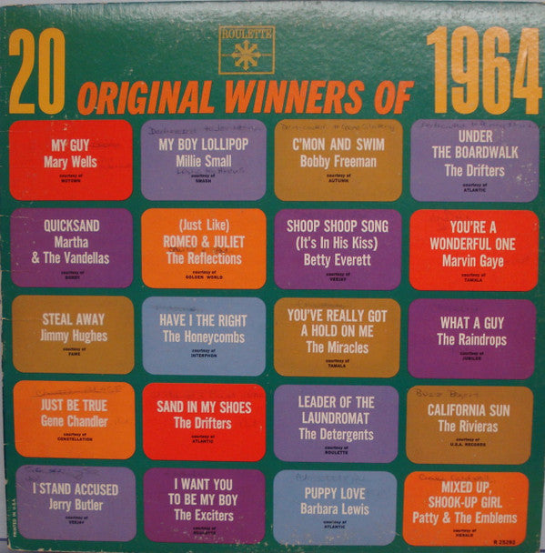Various : 20 Original Winners Of 1964 (LP,Compilation,Mono)