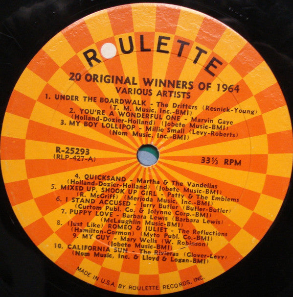 Various : 20 Original Winners Of 1964 (LP,Compilation,Mono)