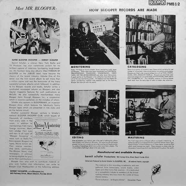 Kermit Schafer : The Best Of Pardon My Blooper (LP,Compilation)