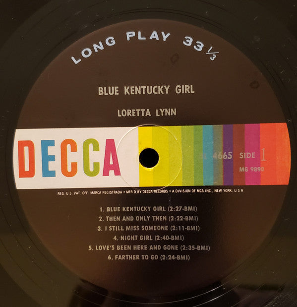 Loretta Lynn : Blue Kentucky Girl (LP,Mono)