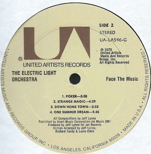 Electric Light Orchestra : Face The Music (LP,Album)