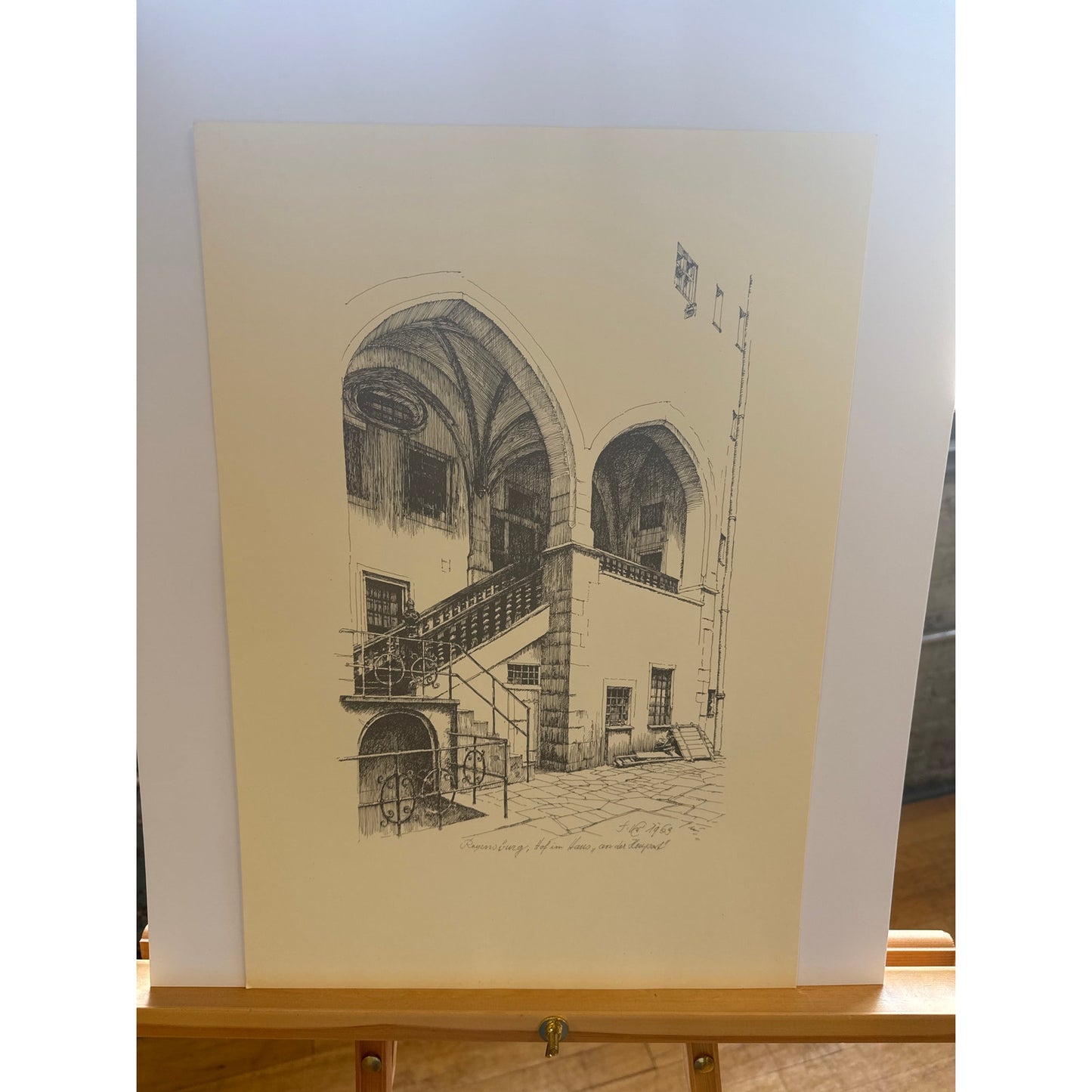 1960s Regensburg Drawings by Franz Emer – Folder II, 11 Signed Prints