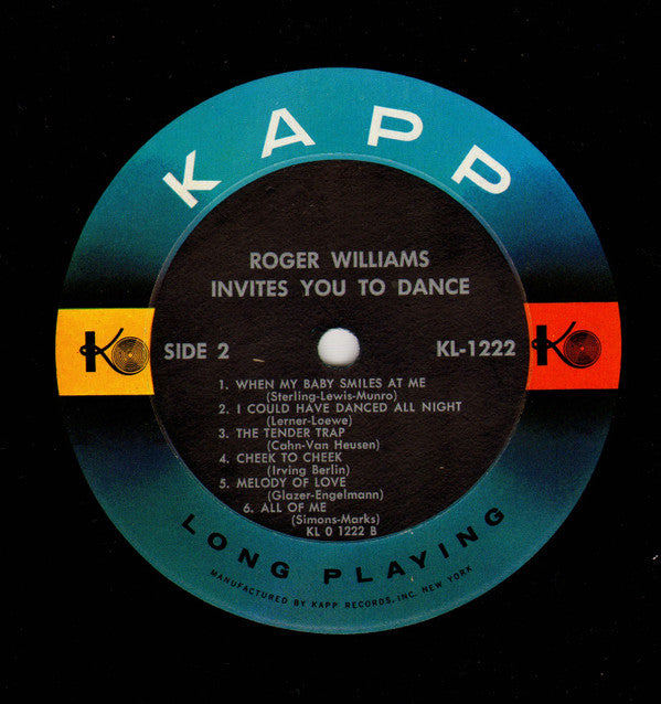 Roger Williams (2) : Invites You To Dance (LP,Album)