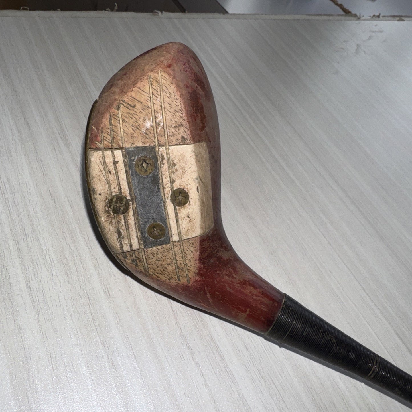 Vintage JC Higgins Model 2800 4C Wood Golf Club Fair Head Good Shaft Grip